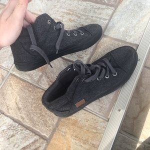 Blowfish gray felt high top